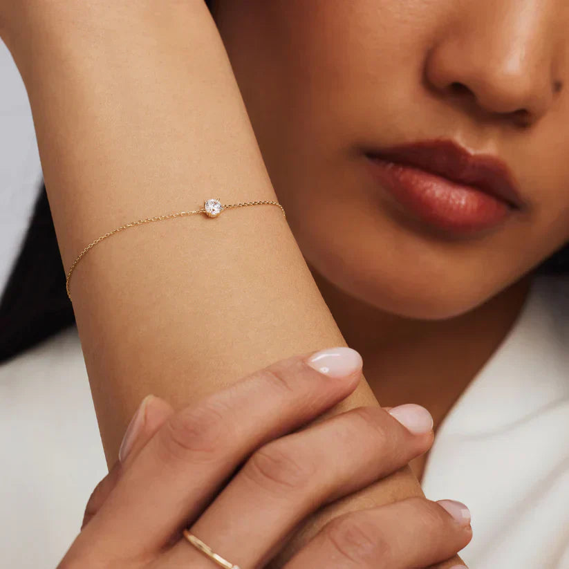 Irene™ – Pulsera Destello Dorado