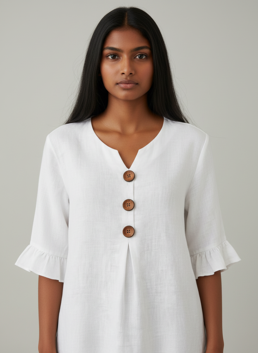Elara™ – Blusa Volante