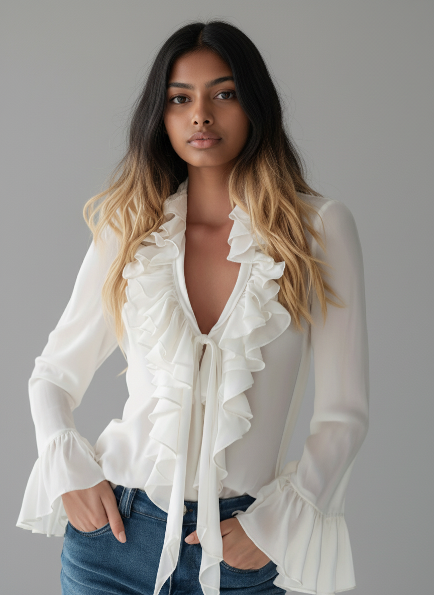 Marina™ – Blusa Lazada Romántica