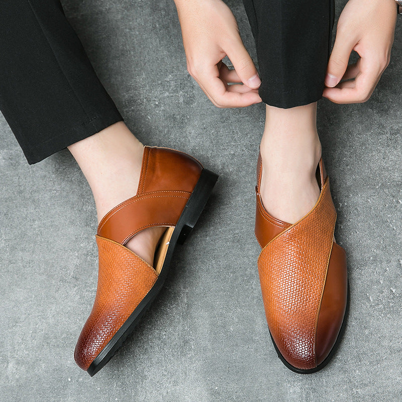 Mocasines de cuero de estilo vintage