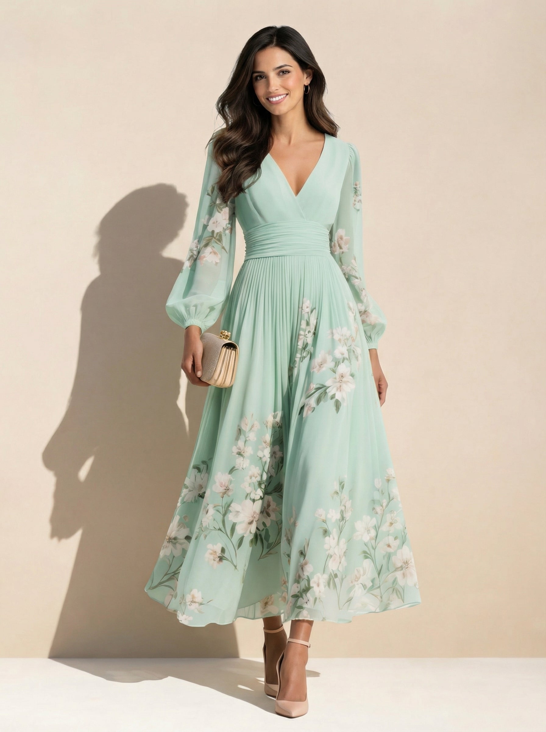 Elia™ – Vestido Midi Romántico