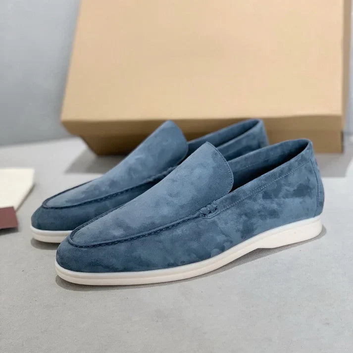 Mocasines elegantes de ante