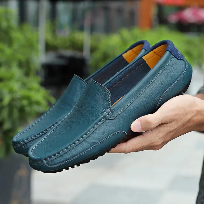 Mocasines de cuero de estilo vintage