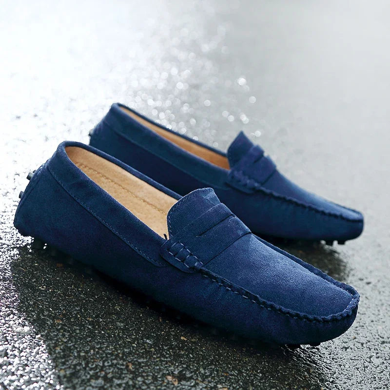 Mocasines informales de ante