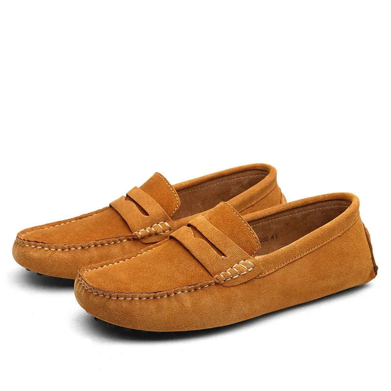 Mocasines informales de ante