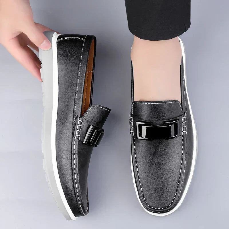 Mocasines de cuero de lujo