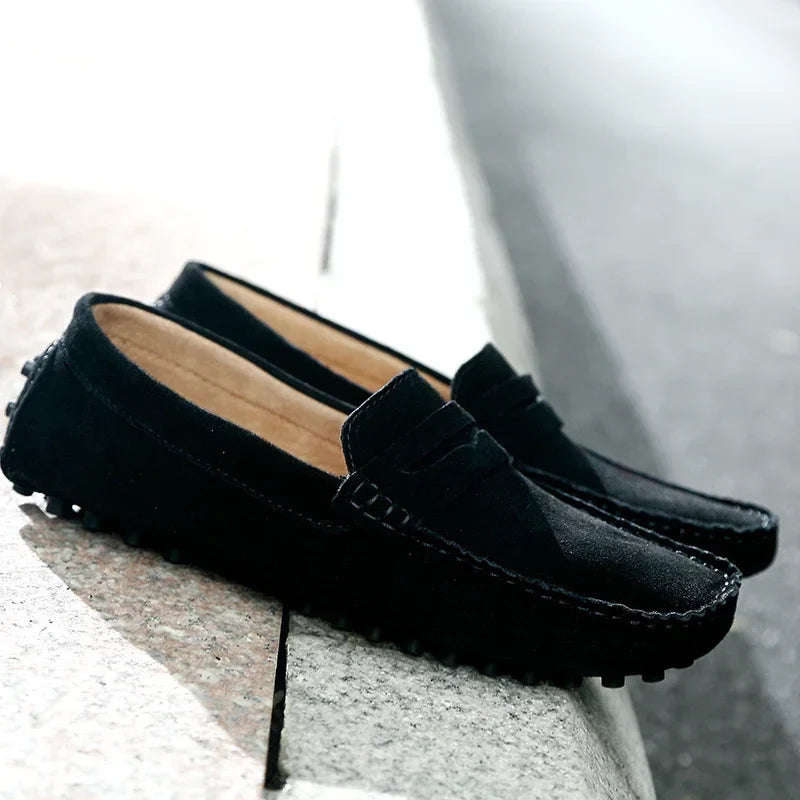 Mocasines informales de ante