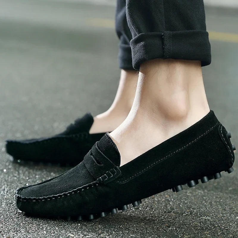 Mocasines informales de ante