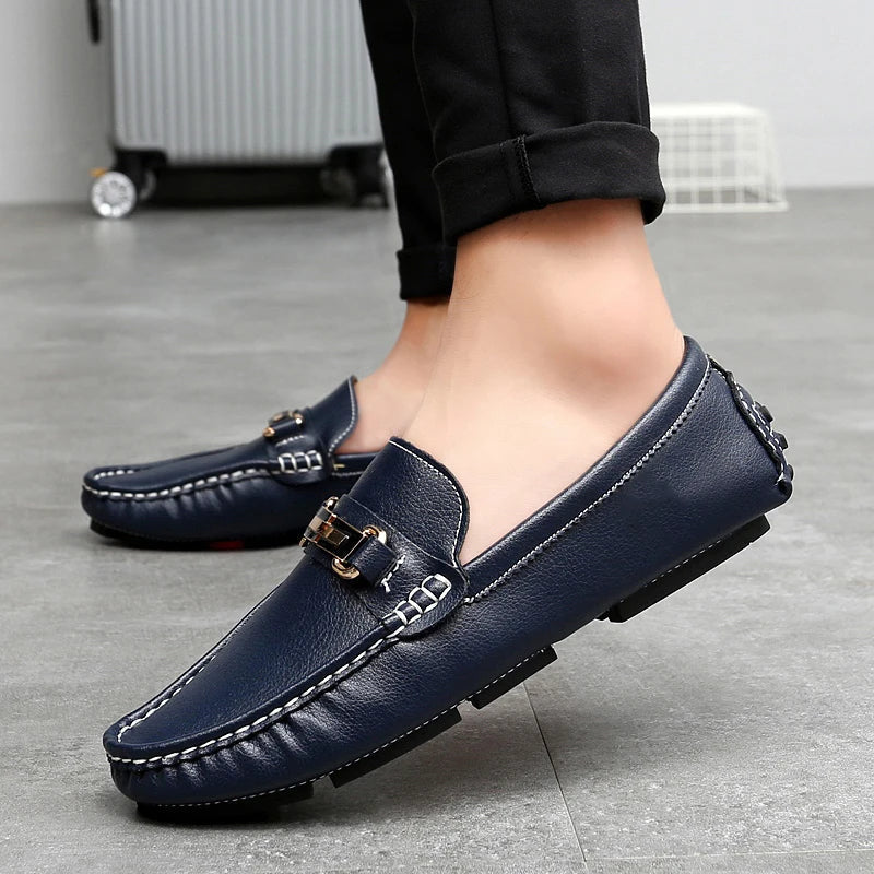 Mocasines de cuero auténtico