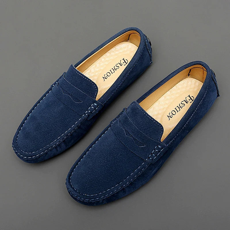 Mocasines tipo «boat» de ante
