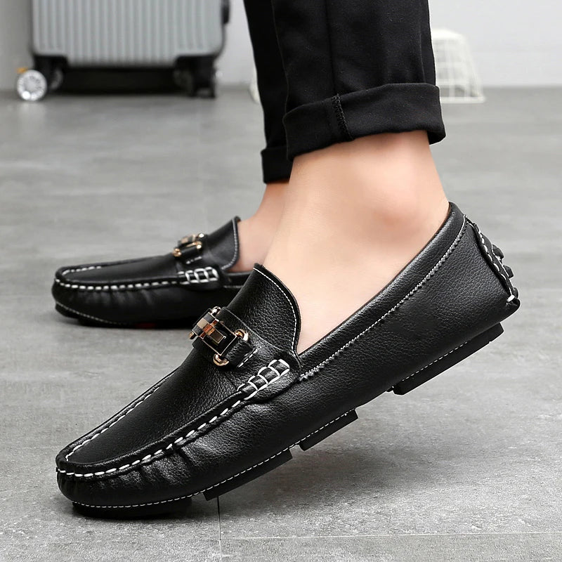 Mocasines de cuero auténtico
