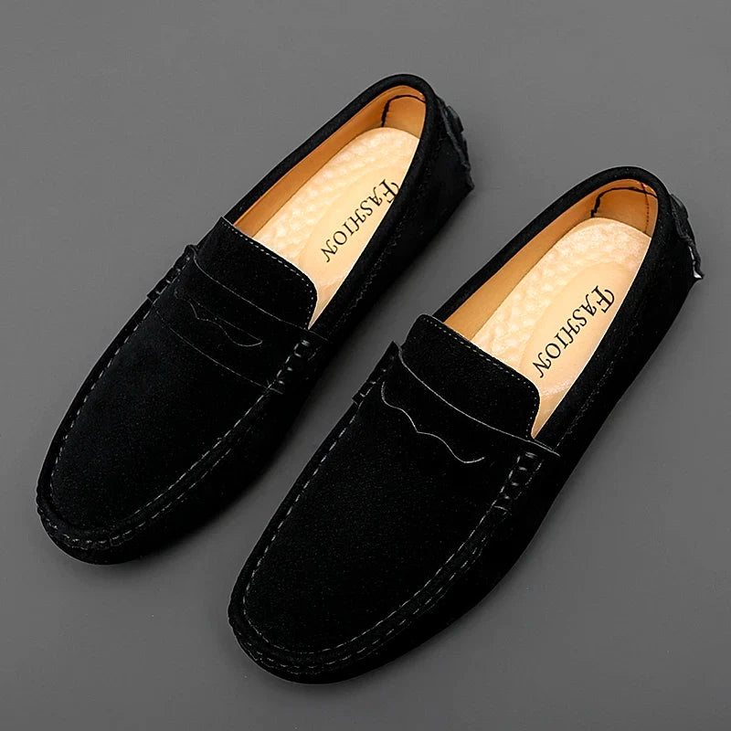 Mocasines tipo «boat» de ante