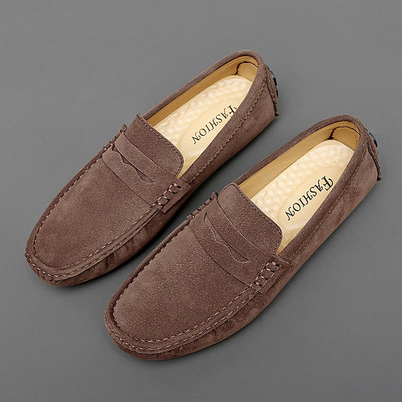 Mocasines tipo «boat» de ante