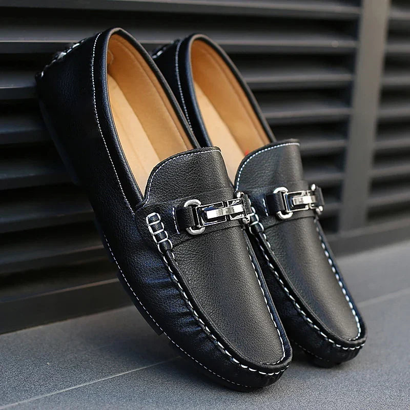 Mocasines de cuero auténtico