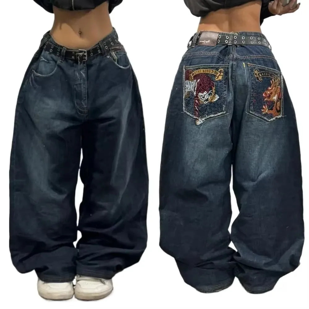 Daniela™ – Vaquero Bordado Wide