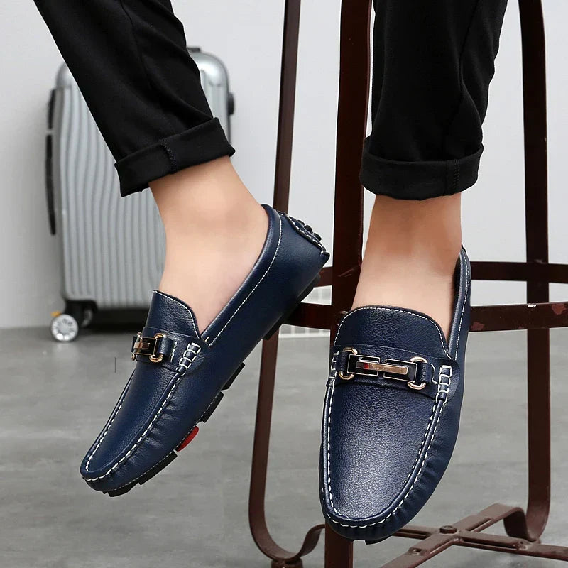 Mocasines de cuero auténtico