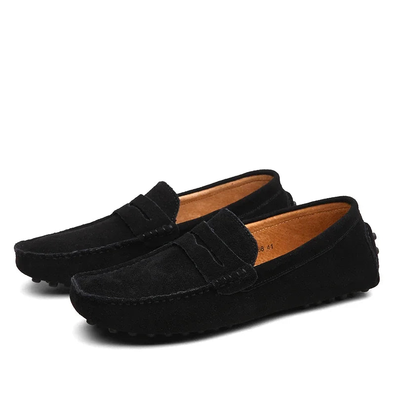 Mocasines informales de ante