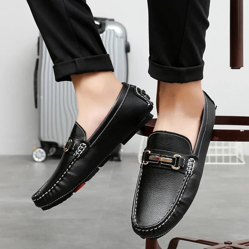 Mocasines de cuero auténtico