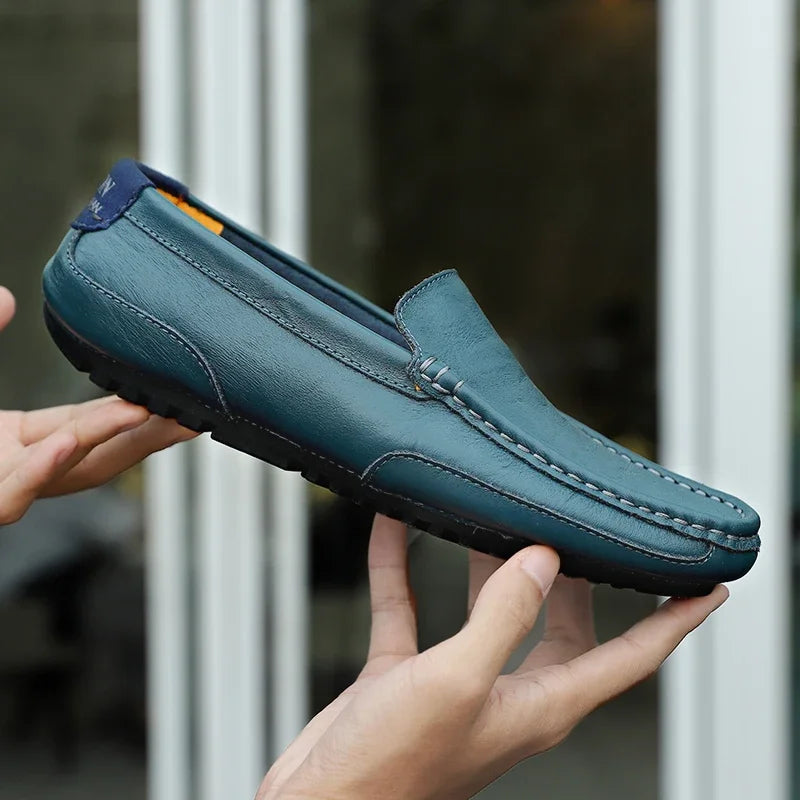 Mocasines de cuero de estilo vintage