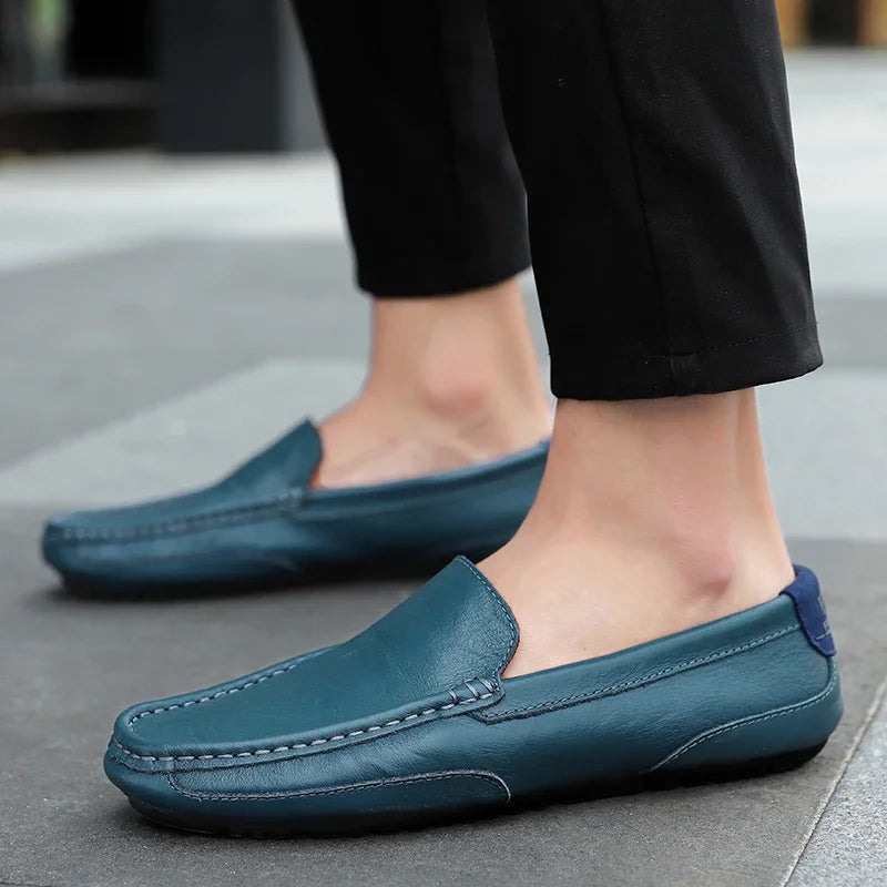 Mocasines de cuero de estilo vintage