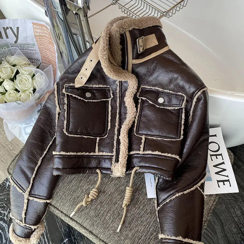 Aurelia™ – Chaqueta Aviador Vintage