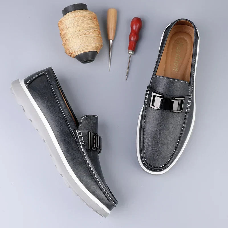 Mocasines de cuero de lujo
