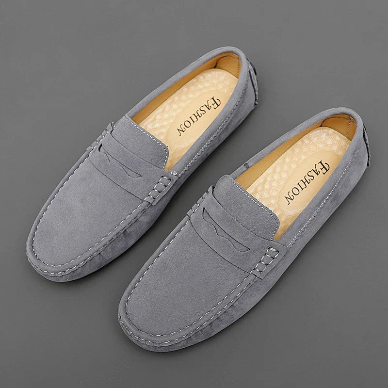 Mocasines tipo «boat» de ante