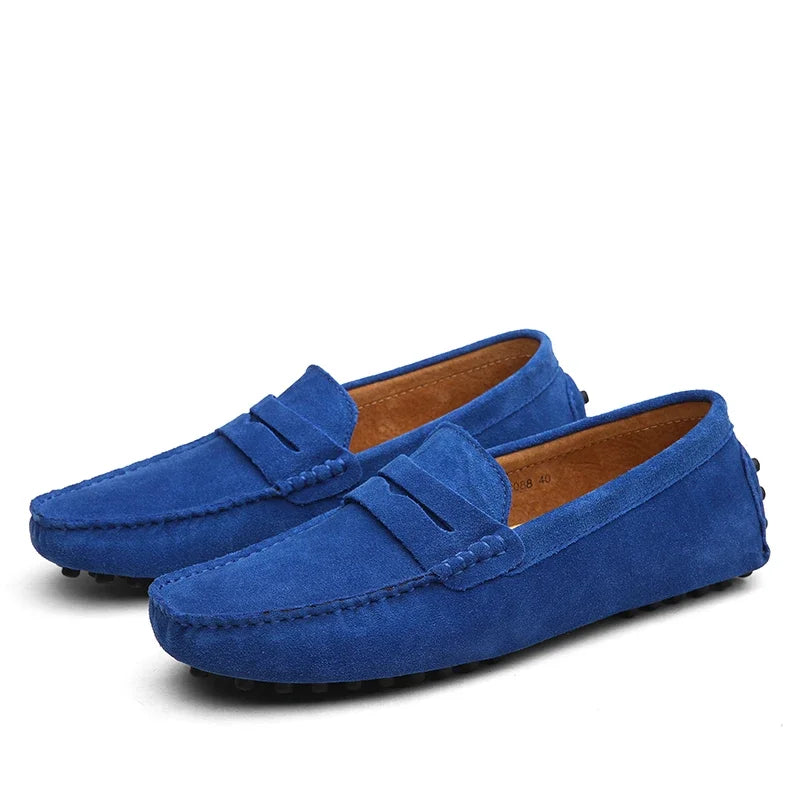 Mocasines informales de ante