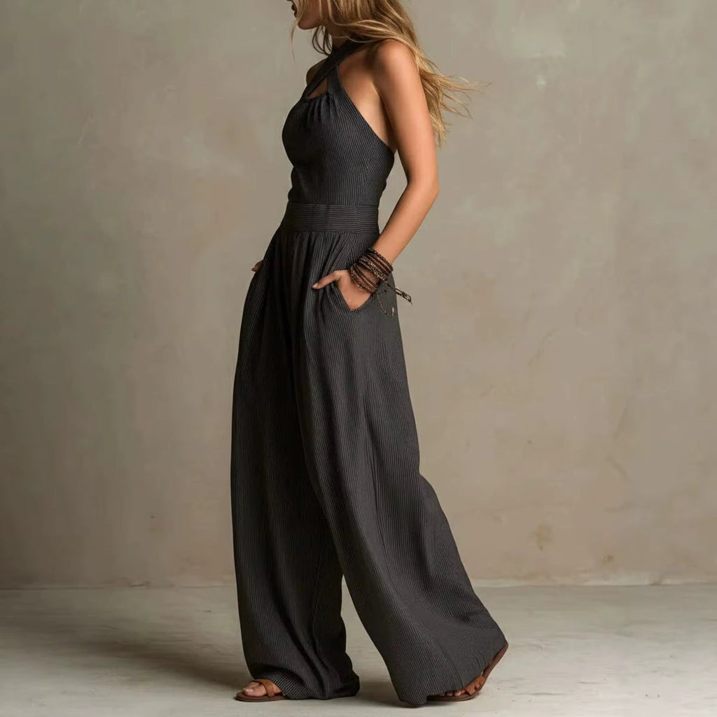 Alva | Tuta Elegante con Scollo Incrociato