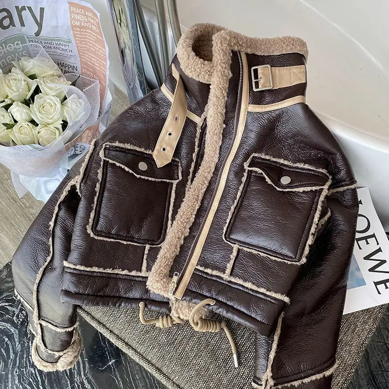 Aurelia™ – Chaqueta Aviador Vintage