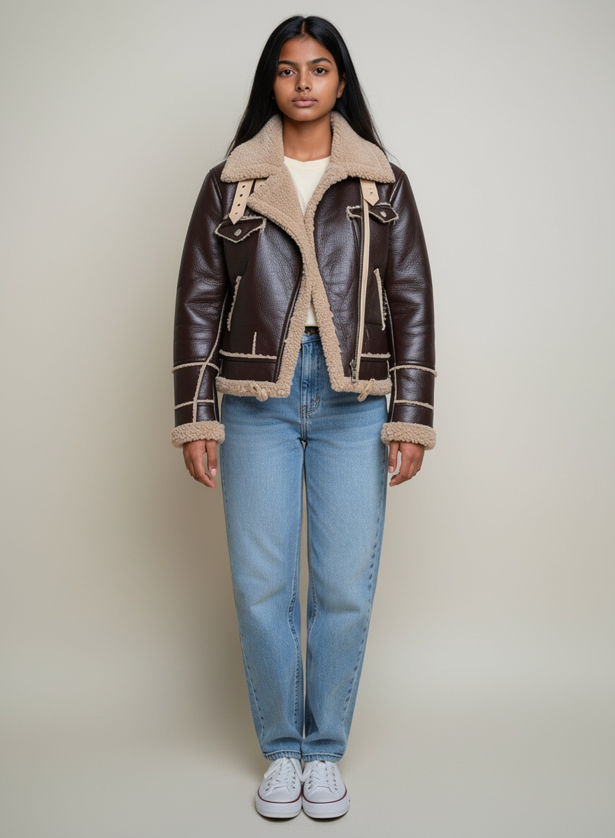 Aurelia™ – Chaqueta Aviador Vintage