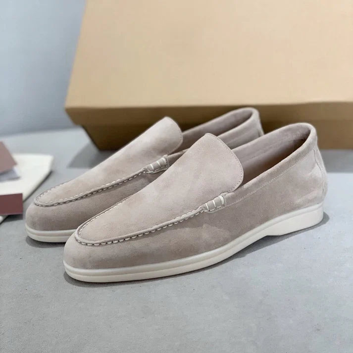Mocasines elegantes de ante