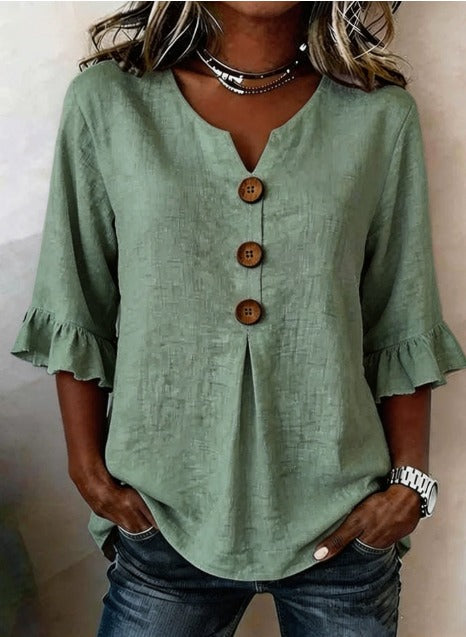 Elara™ – Blusa Volante