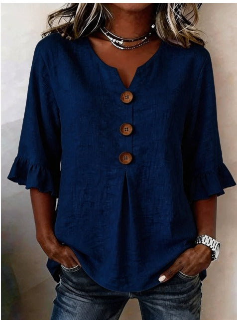 Elara™ – Blusa Volante