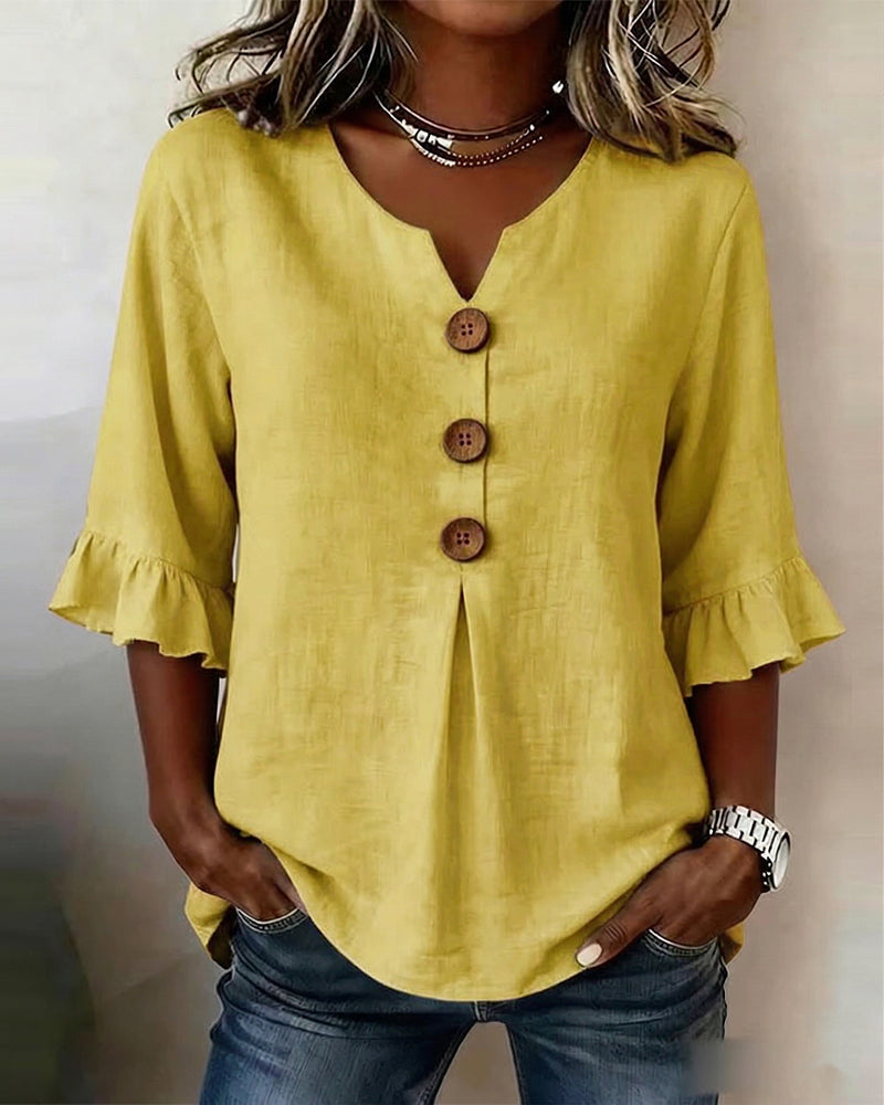 Elara™ – Blusa Volante