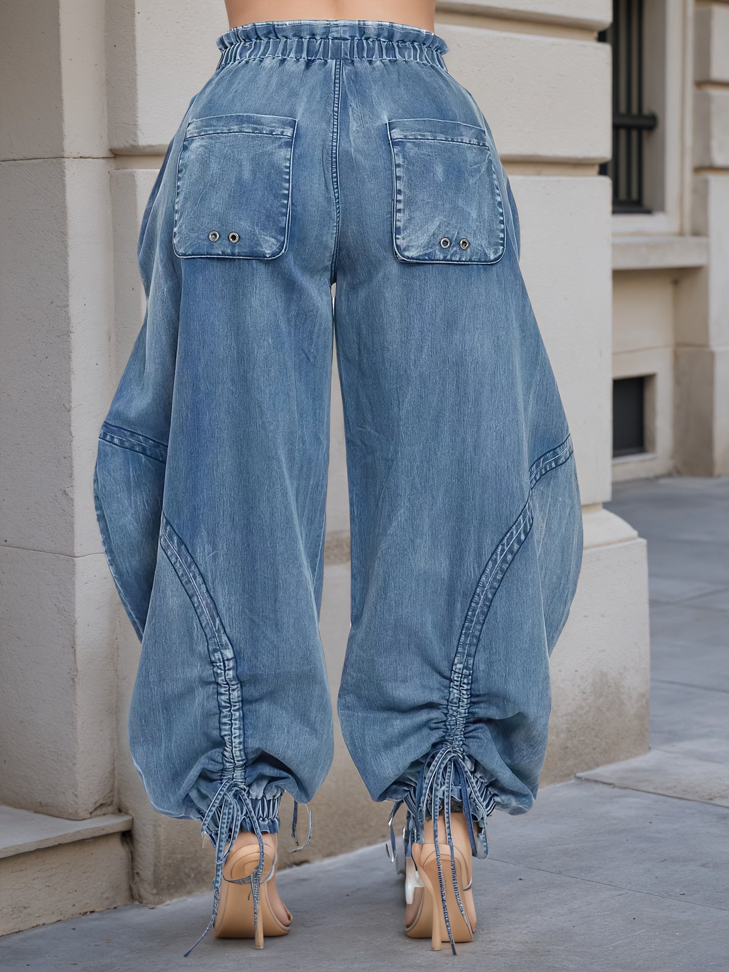 Luna™ – Pantalón Cargo Denim