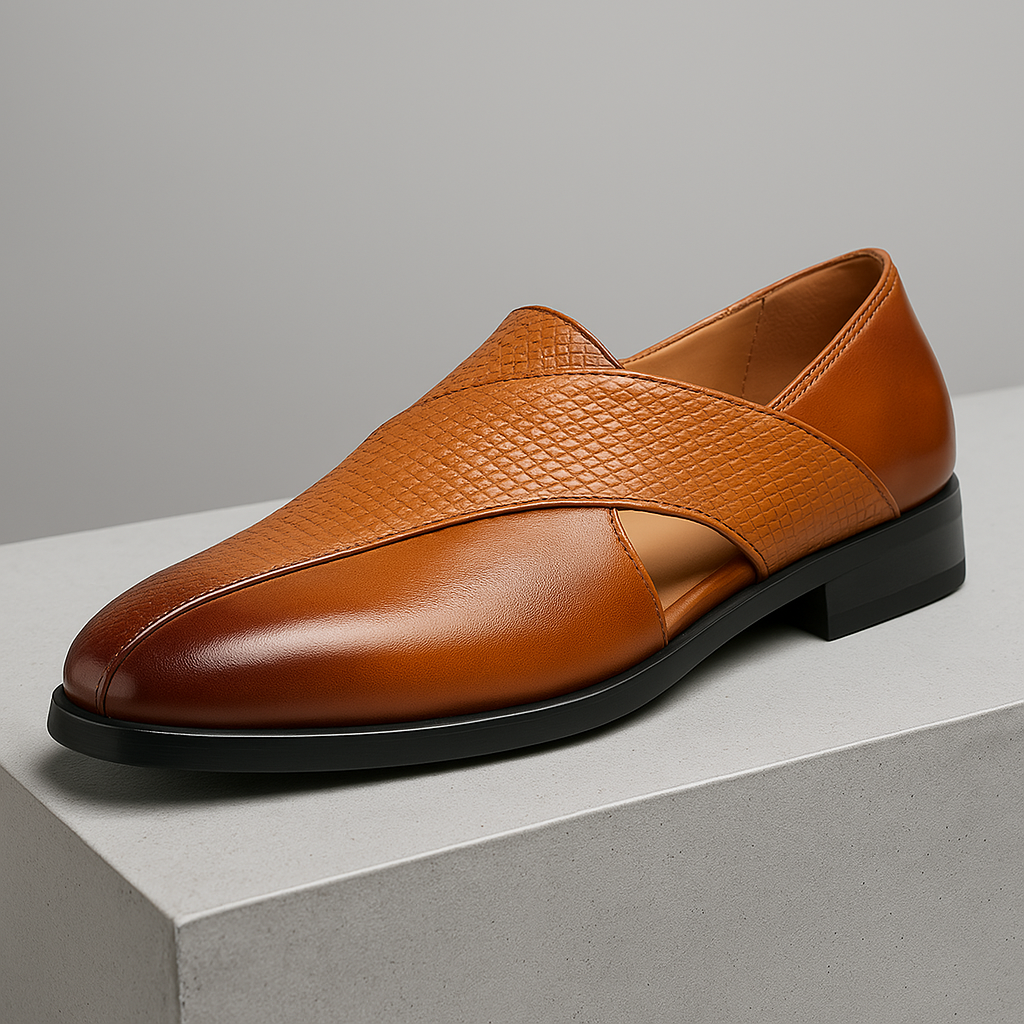 Mocasines de cuero de estilo vintage