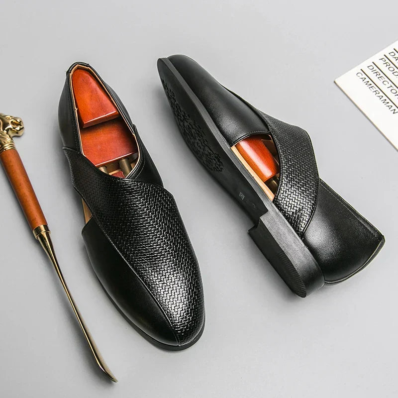 Mocasines de cuero de estilo vintage