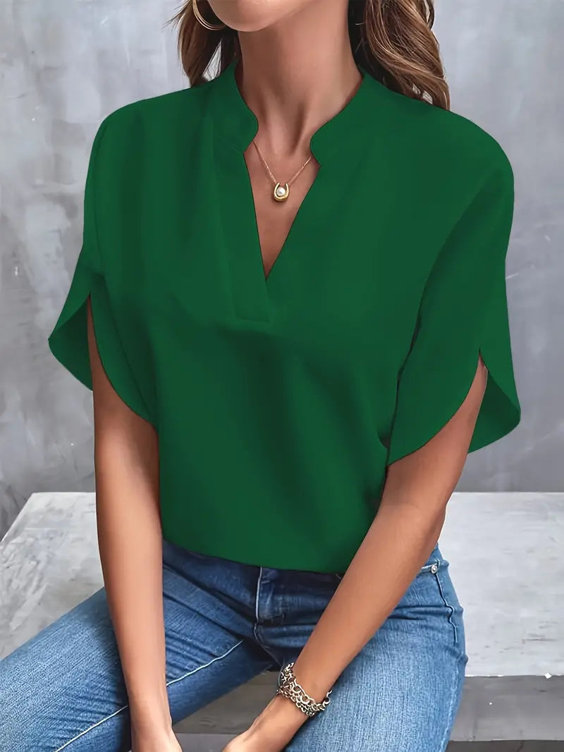 Mina™ – Blusa Minimal Fluida