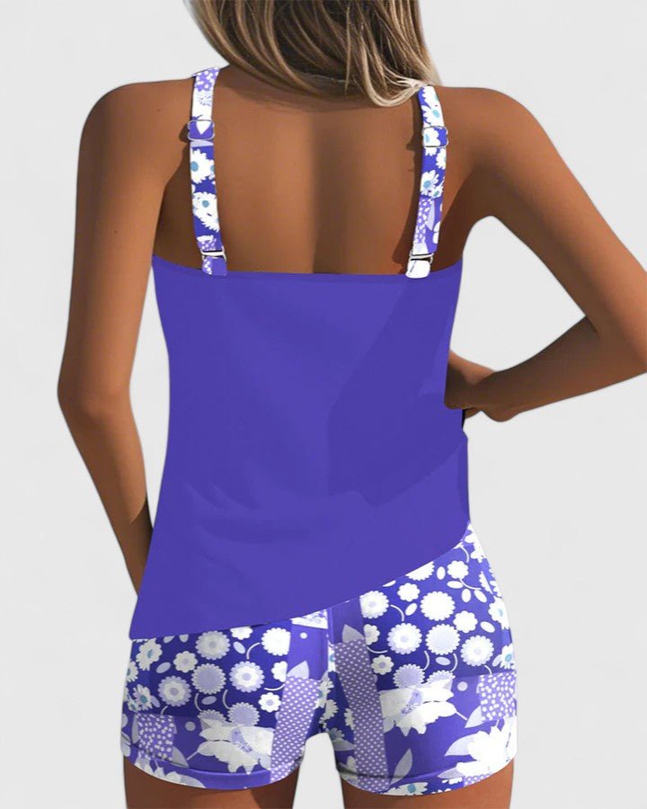 Celia™ – Tankini Floral Deportivo