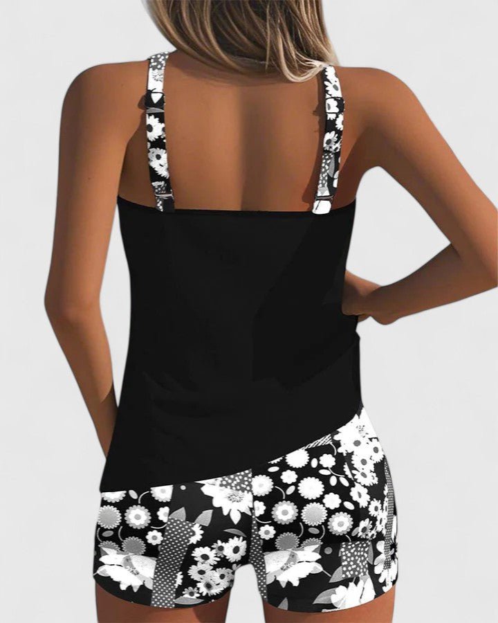 Celia™ – Tankini Floral Deportivo