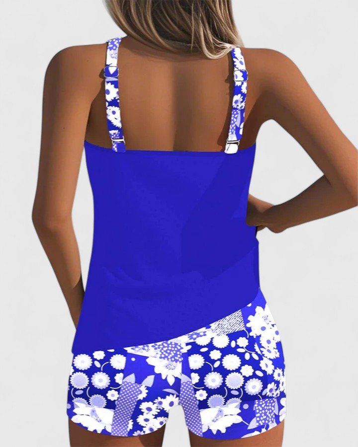 Celia™ – Tankini Floral Deportivo