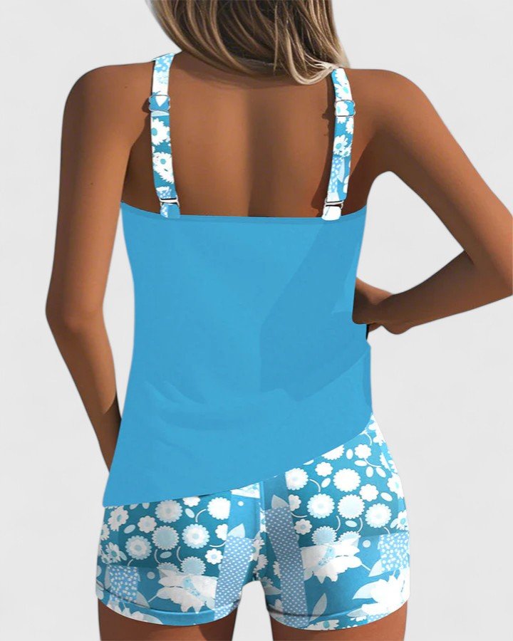 Celia™ – Tankini Floral Deportivo