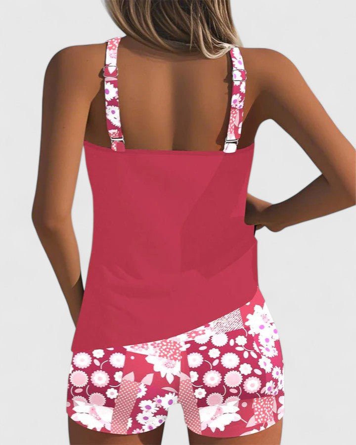 Celia™ – Tankini Floral Deportivo