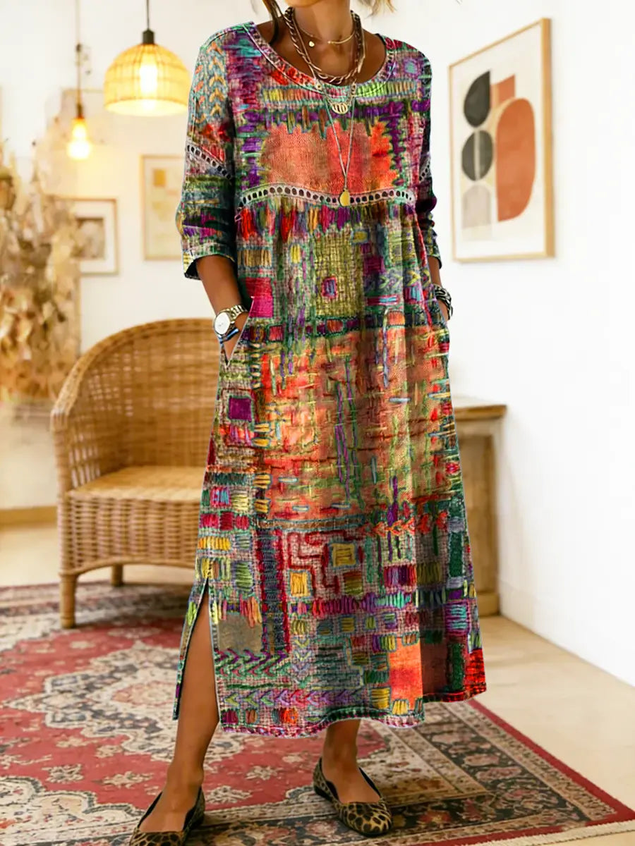 Zaira™ – Vestido Boho Estampado