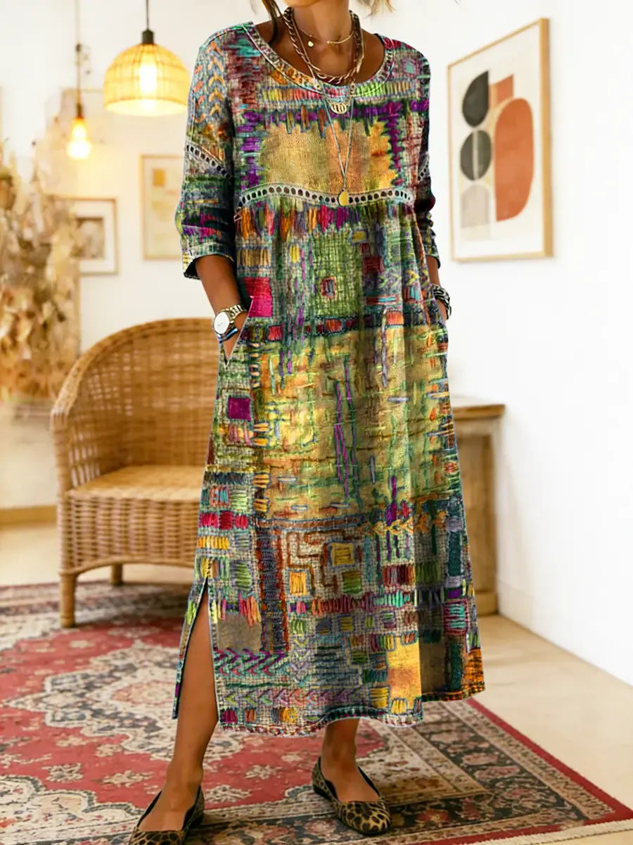 Zaira™ – Vestido Boho Estampado