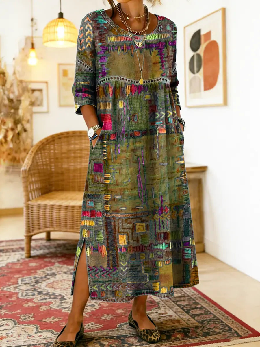 Zaira™ – Vestido Boho Estampado