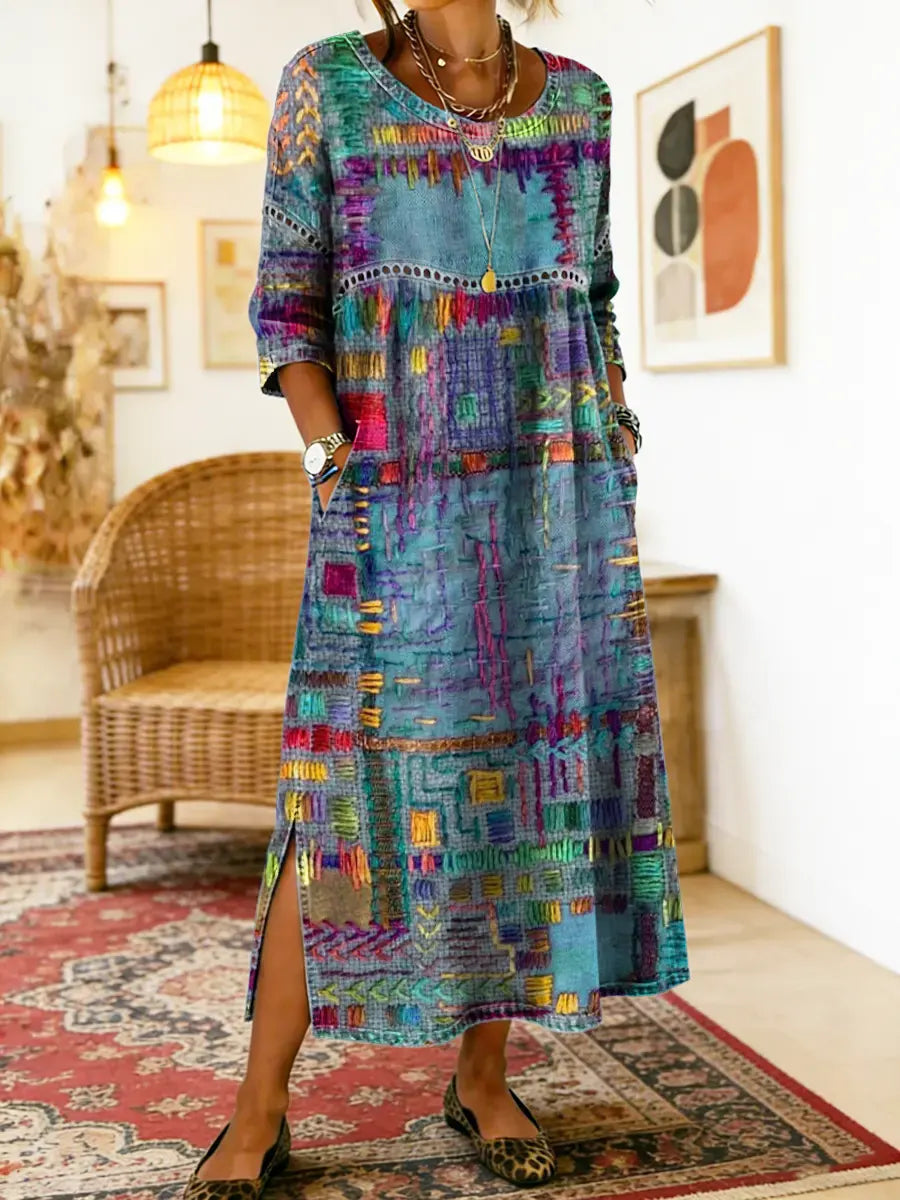 Zaira™ – Vestido Boho Estampado