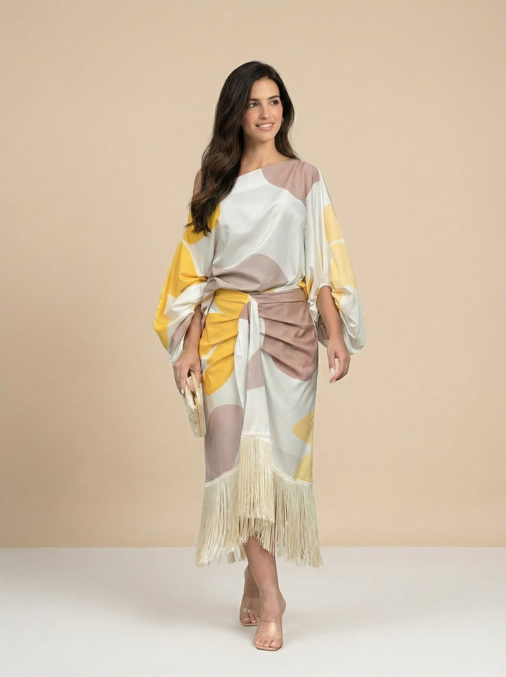Mara™ – Vestido Flecos Fluido