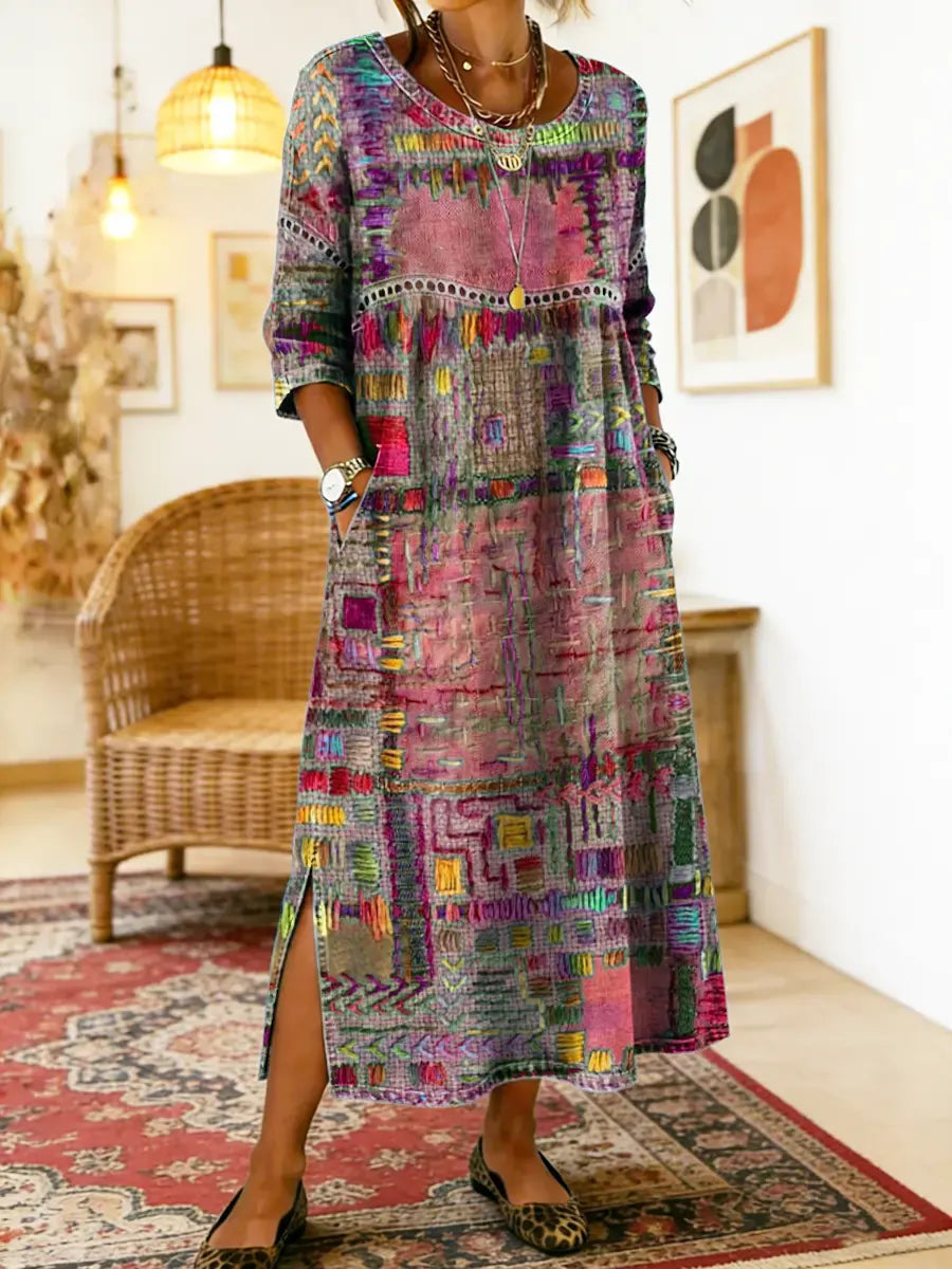 Zaira™ – Vestido Boho Estampado
